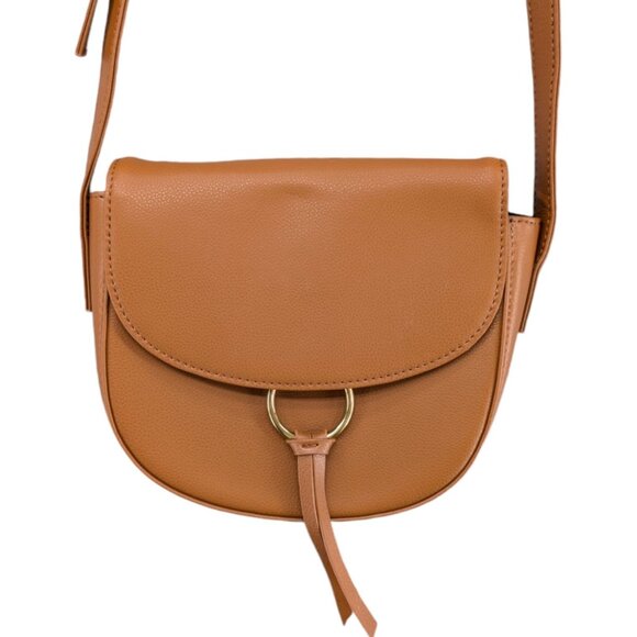 JJ Winters Ivy Crossbody Leather Bag Caramel Brown Purse Adjustable Strap - Picture 1 of 16